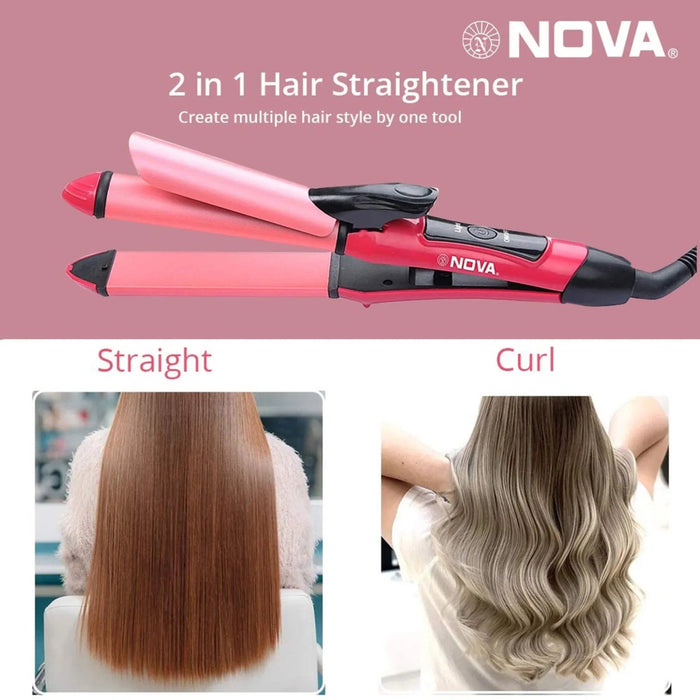 Nova 2βinβ1 Hair Straightener & Curler